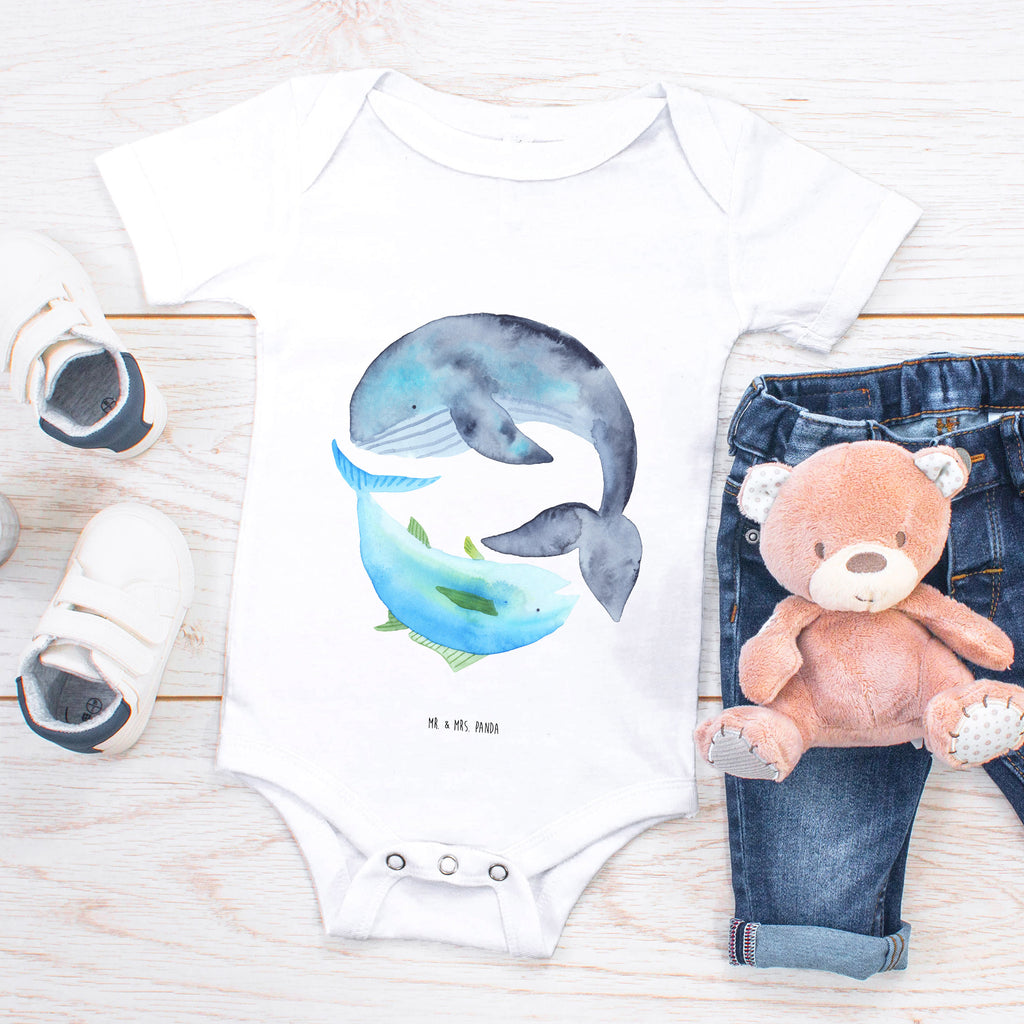 Organic Baby Body Walfisch & Thunfisch Babykleidung, Babystrampler, Strampler, Wickelbody, Baby Erstausstattung, Junge, Mädchen, Tiermotive, Gute Laune, lustige Sprüche, Tiere, Wal, Wahl, Tunfisch, Wortwitz lustig, Spruch lustig, Flachwitz, Witz, Spruch des Tages, Flachwitz Geschenk