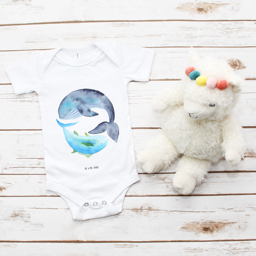 Organic Baby Body Walfisch & Thunfisch Babykleidung, Babystrampler, Strampler, Wickelbody, Baby Erstausstattung, Junge, Mädchen, Tiermotive, Gute Laune, lustige Sprüche, Tiere, Wal, Wahl, Tunfisch, Wortwitz lustig, Spruch lustig, Flachwitz, Witz, Spruch des Tages, Flachwitz Geschenk