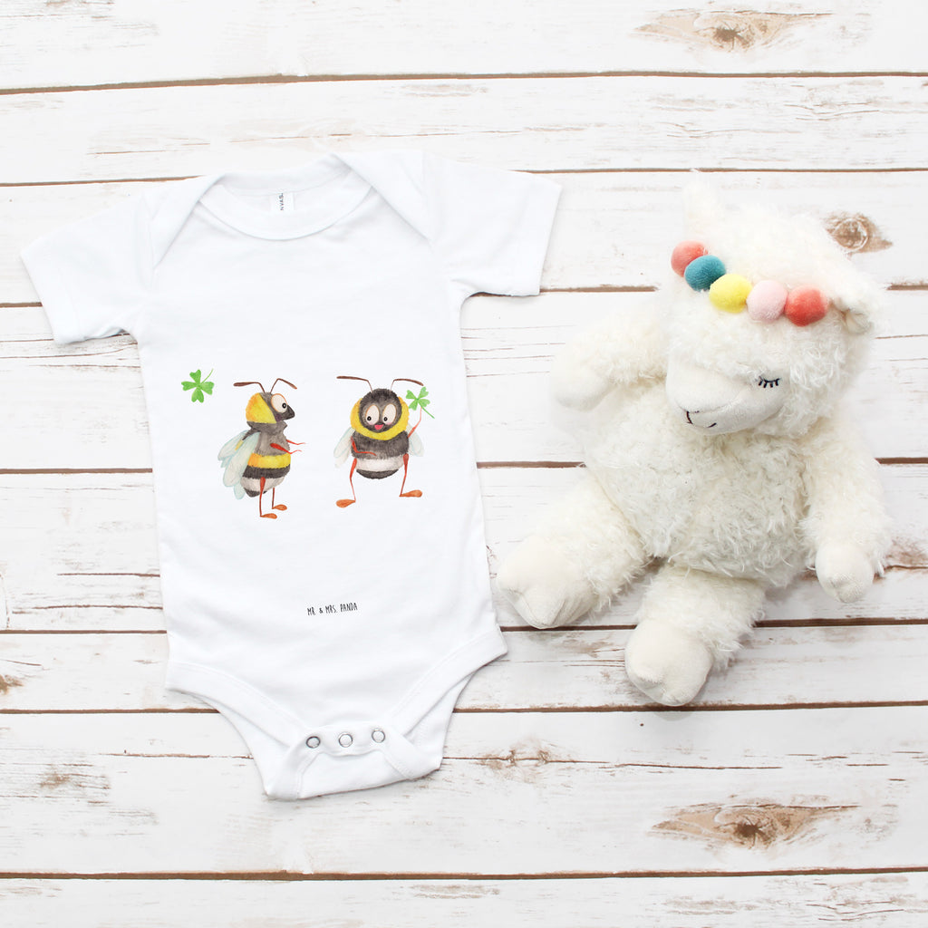 Organic Baby Body Hummeln mit Kleeblatt Babykleidung, Babystrampler, Strampler, Wickelbody, Baby Erstausstattung, Junge, Mädchen, Tiermotive, Gute Laune, lustige Sprüche, Tiere, Hummel, Biene, Spruch positiv, Biene Deko, Spruch schön, glücklich sein, glücklich werden, Spruch fröhlich