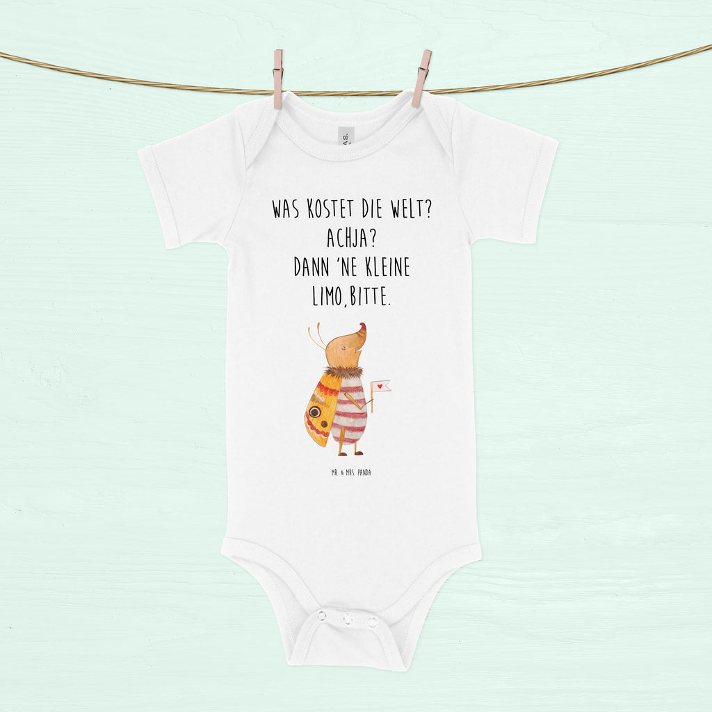 Organic Baby Body Nachtfalter mit Fähnchen Babykleidung, Babystrampler, Strampler, Wickelbody, Baby Erstausstattung, Junge, Mädchen, Tiermotive, Gute Laune, lustige Sprüche, Tiere, Nachtfalter, Käfer, Spruch lustig, Spruch witzig, süß, niedlich, Küche Deko, Was kostet die Welt