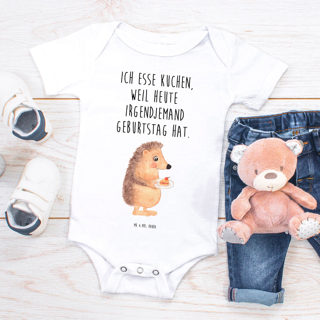 Organic Baby Body Igel mit Kuchenstück Babykleidung, Babystrampler, Strampler, Wickelbody, Baby Erstausstattung, Junge, Mädchen, Tiermotive, Gute Laune, lustige Sprüche, Tiere, Igel, Essen Spruch, Kuchen, Backen Geschenk, Kuchen backen, Einladung Party, Geburtstagskuchen, Torte