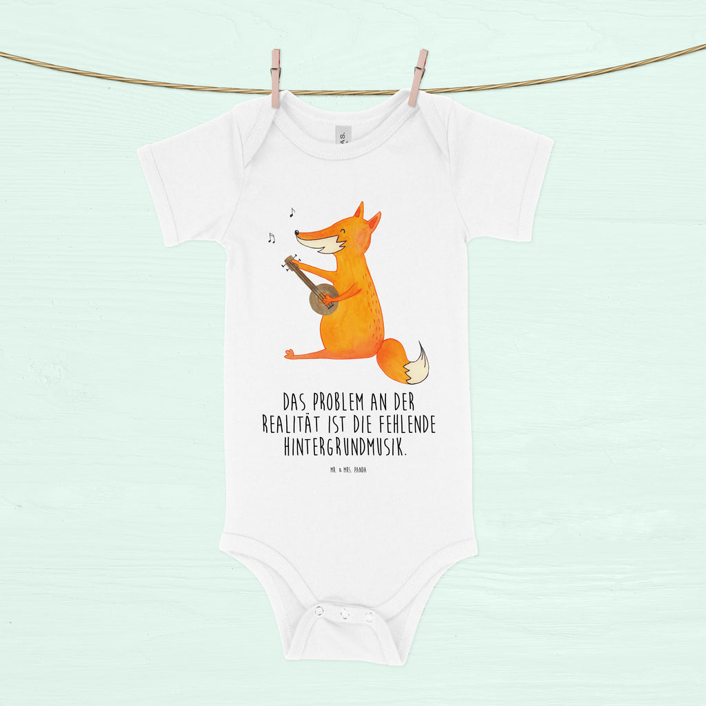 Organic Baby Body Fuchs Gitarre Babykleidung, Babystrampler, Strampler, Wickelbody, Baby Erstausstattung, Junge, Mädchen, Fuchs, Füchse, Geschenk Musiker, Musik Spruch, Musikerin, Sänger, Sängerin, Gitarre