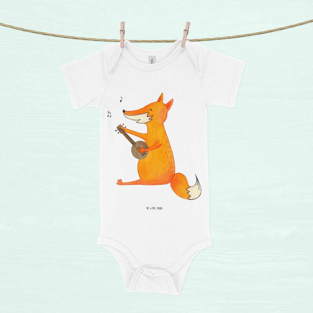 Organic Baby Body Fuchs Gitarre Babykleidung, Babystrampler, Strampler, Wickelbody, Baby Erstausstattung, Junge, Mädchen, Fuchs, Füchse, Geschenk Musiker, Musik Spruch, Musikerin, Sänger, Sängerin, Gitarre