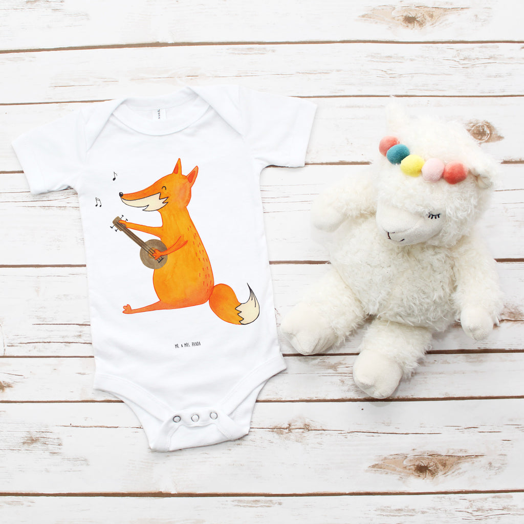 Organic Baby Body Fuchs Gitarre Babykleidung, Babystrampler, Strampler, Wickelbody, Baby Erstausstattung, Junge, Mädchen, Fuchs, Füchse, Geschenk Musiker, Musik Spruch, Musikerin, Sänger, Sängerin, Gitarre