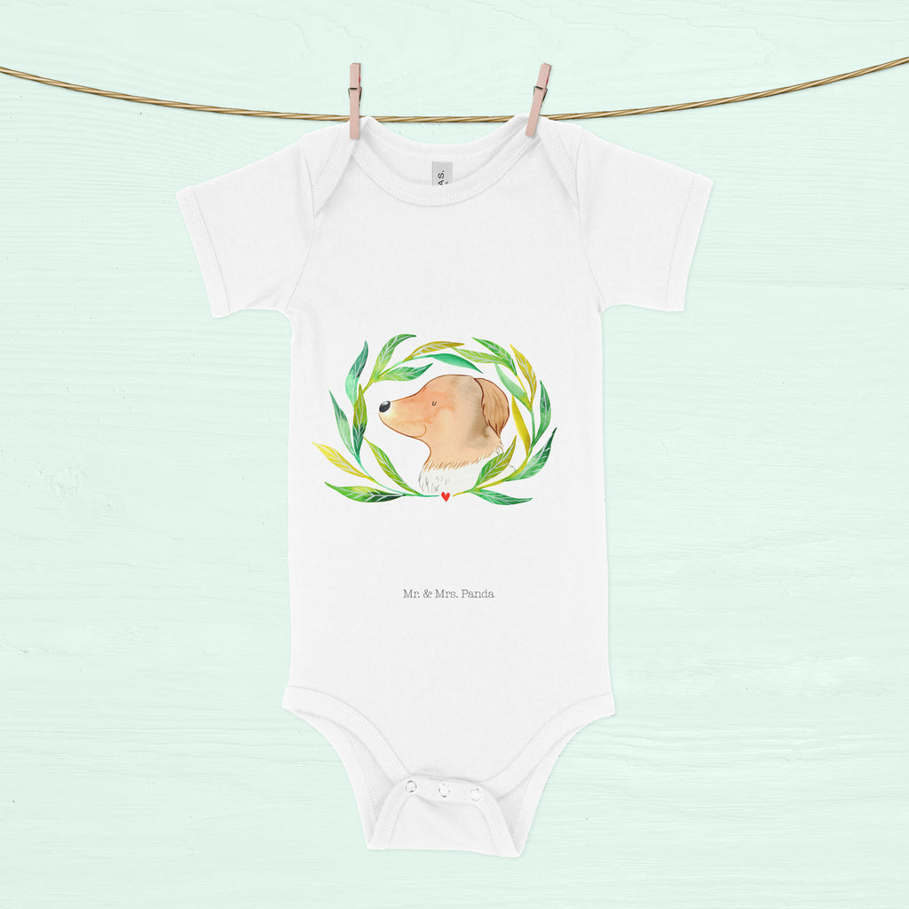 Organic Baby Body Hund Ranke Babykleidung, Babystrampler, Strampler, Wickelbody, Baby Erstausstattung, Junge, Mädchen, Hund, Hundemotiv, Haustier, Hunderasse, Tierliebhaber, Hundebesitzer, Sprüche, Ranke, Therapie, Selbsttherapie, Hundeliebe, Hundeglück, Hunde