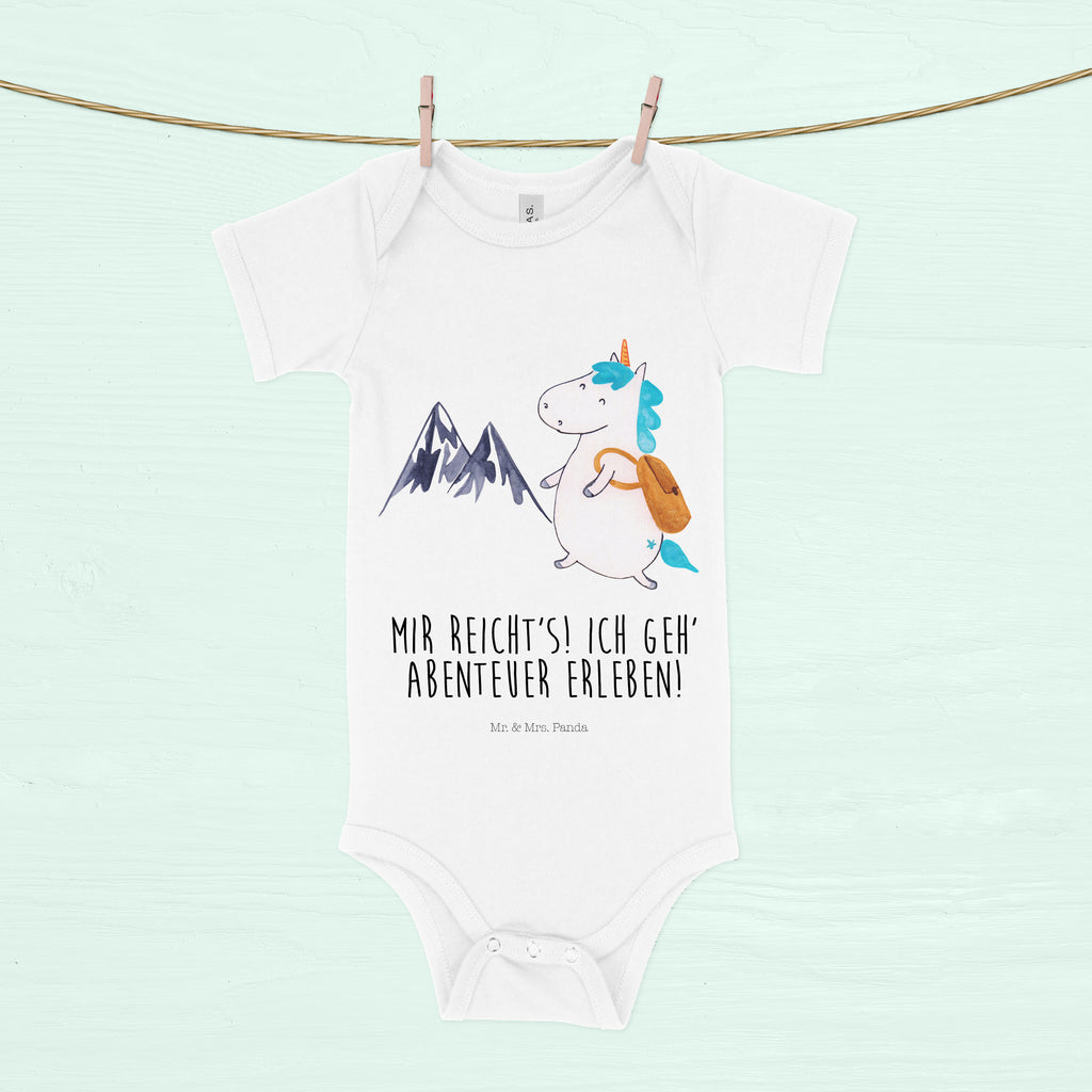 Organic Baby Body Einhorn Bergsteiger Babykleidung, Babystrampler, Strampler, Wickelbody, Baby Erstausstattung, Junge, Mädchen, Einhorn, Einhörner, Einhorn Deko, Pegasus, Unicorn, Bergsteiger, Abenteuer, Berge, Abenteurer, Weltenbummler, Weltreise, Reisen, Urlaub, Entdecker