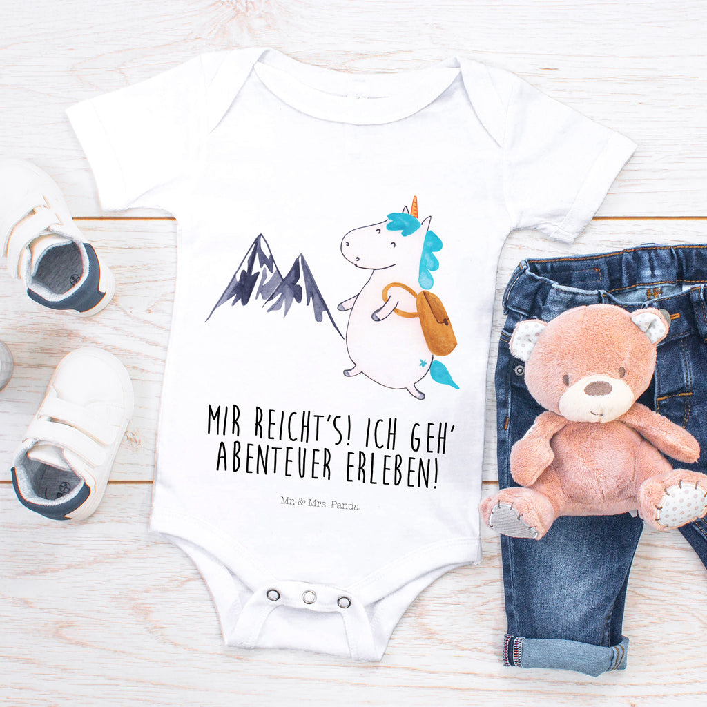 Organic Baby Body Einhorn Bergsteiger Babykleidung, Babystrampler, Strampler, Wickelbody, Baby Erstausstattung, Junge, Mädchen, Einhorn, Einhörner, Einhorn Deko, Pegasus, Unicorn, Bergsteiger, Abenteuer, Berge, Abenteurer, Weltenbummler, Weltreise, Reisen, Urlaub, Entdecker