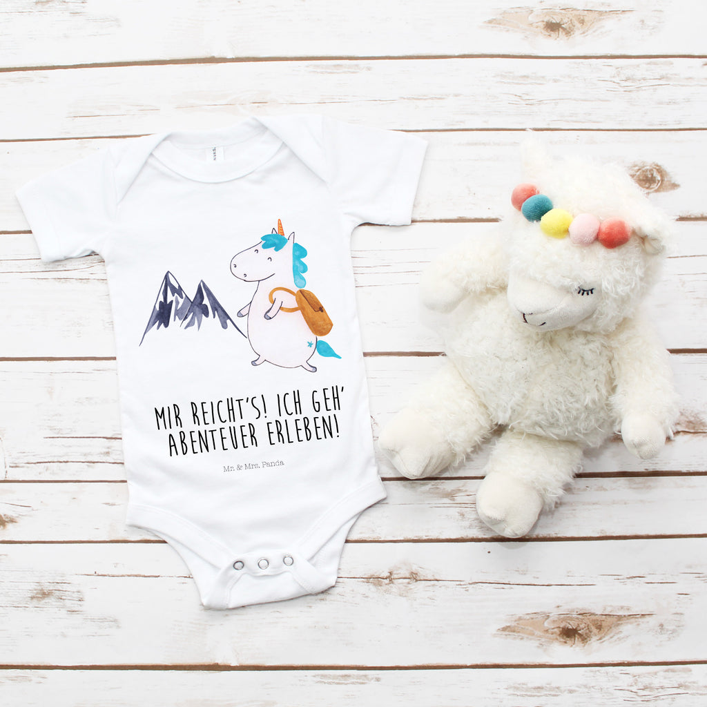 Organic Baby Body Einhorn Bergsteiger Babykleidung, Babystrampler, Strampler, Wickelbody, Baby Erstausstattung, Junge, Mädchen, Einhorn, Einhörner, Einhorn Deko, Pegasus, Unicorn, Bergsteiger, Abenteuer, Berge, Abenteurer, Weltenbummler, Weltreise, Reisen, Urlaub, Entdecker