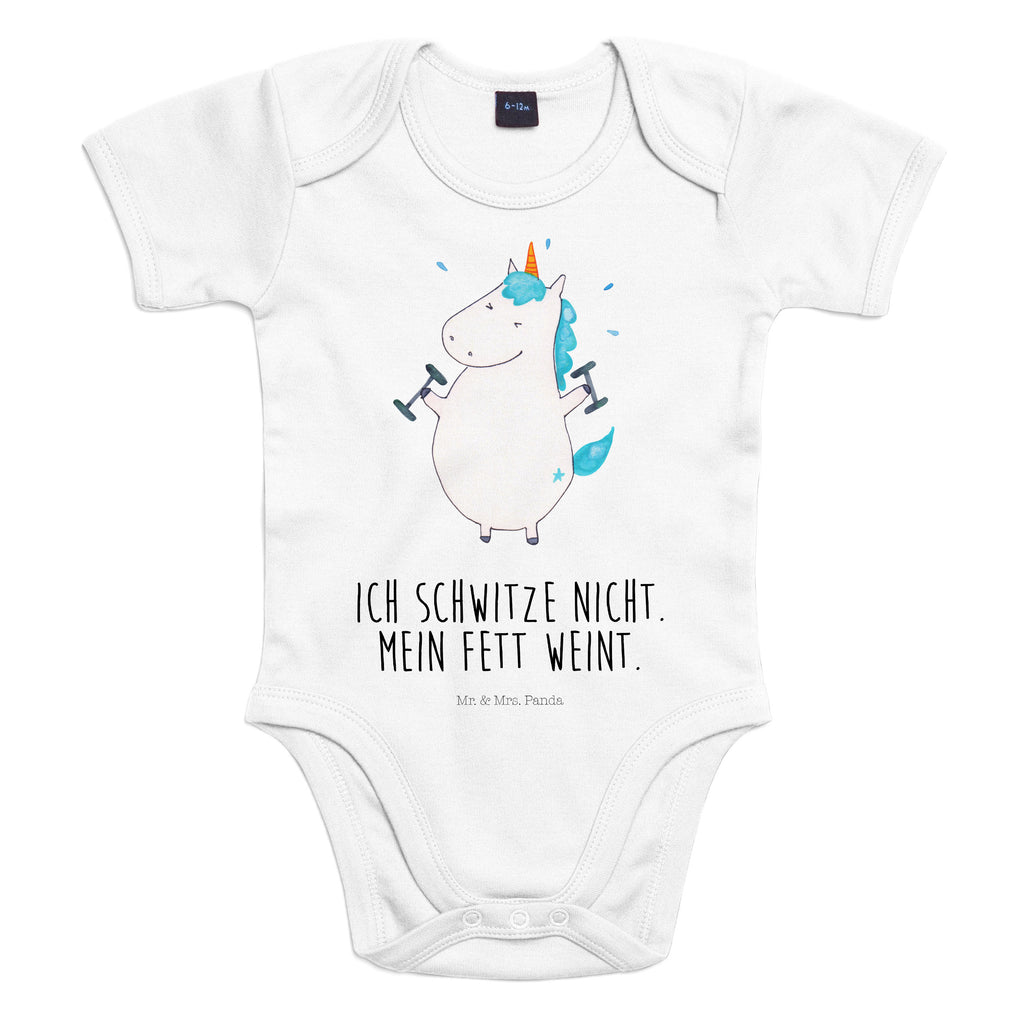 Organic Baby Body Einhorn Fitness Babykleidung, Babystrampler, Strampler, Wickelbody, Baby Erstausstattung, Junge, Mädchen, Einhorn, Einhörner, Einhorn Deko, Pegasus, Unicorn, Gym, Fitness, Fitnessstudio, Diät, Abnehmen, Sport, Pumpen, Geräte, Sixpack
