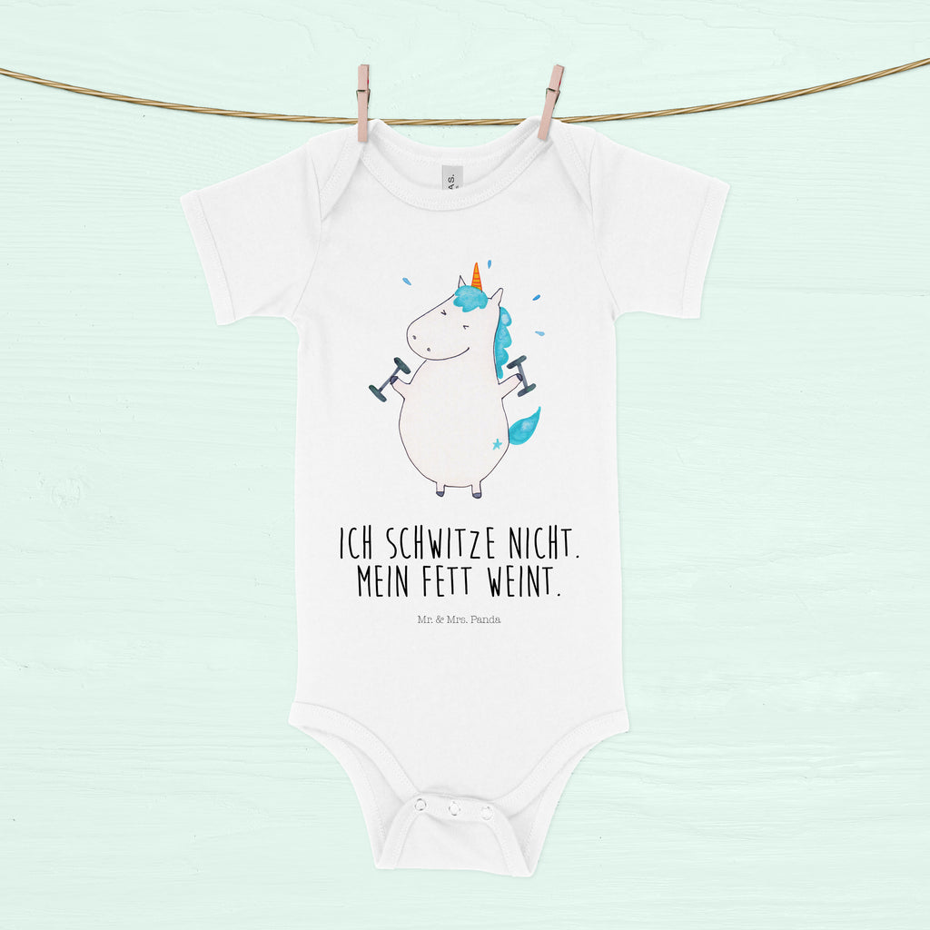 Organic Baby Body Einhorn Fitness Babykleidung, Babystrampler, Strampler, Wickelbody, Baby Erstausstattung, Junge, Mädchen, Einhorn, Einhörner, Einhorn Deko, Pegasus, Unicorn, Gym, Fitness, Fitnessstudio, Diät, Abnehmen, Sport, Pumpen, Geräte, Sixpack