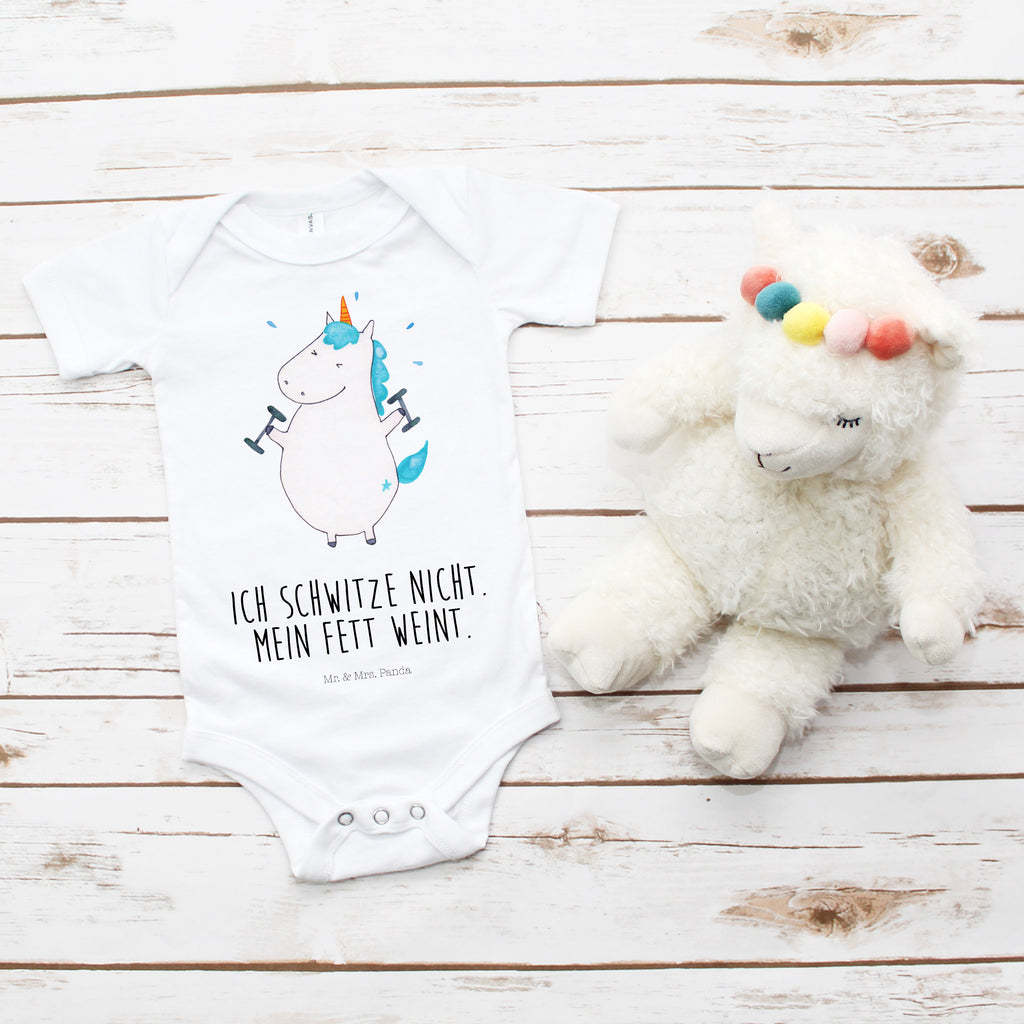 Organic Baby Body Einhorn Fitness Babykleidung, Babystrampler, Strampler, Wickelbody, Baby Erstausstattung, Junge, Mädchen, Einhorn, Einhörner, Einhorn Deko, Pegasus, Unicorn, Gym, Fitness, Fitnessstudio, Diät, Abnehmen, Sport, Pumpen, Geräte, Sixpack
