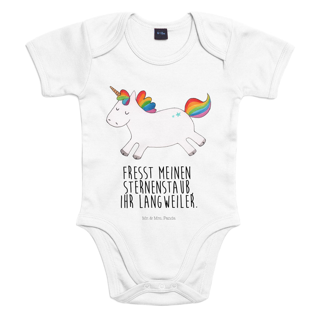 Organic Baby Body Einhorn Happy Babykleidung, Babystrampler, Strampler, Wickelbody, Baby Erstausstattung, Junge, Mädchen, Einhorn, Einhörner, Einhorn Deko, Pegasus, Unicorn, glücklich, fröhlich, Spaß, Freude, Lebensfreude, witzig, spannend, Lächeln, Lachen