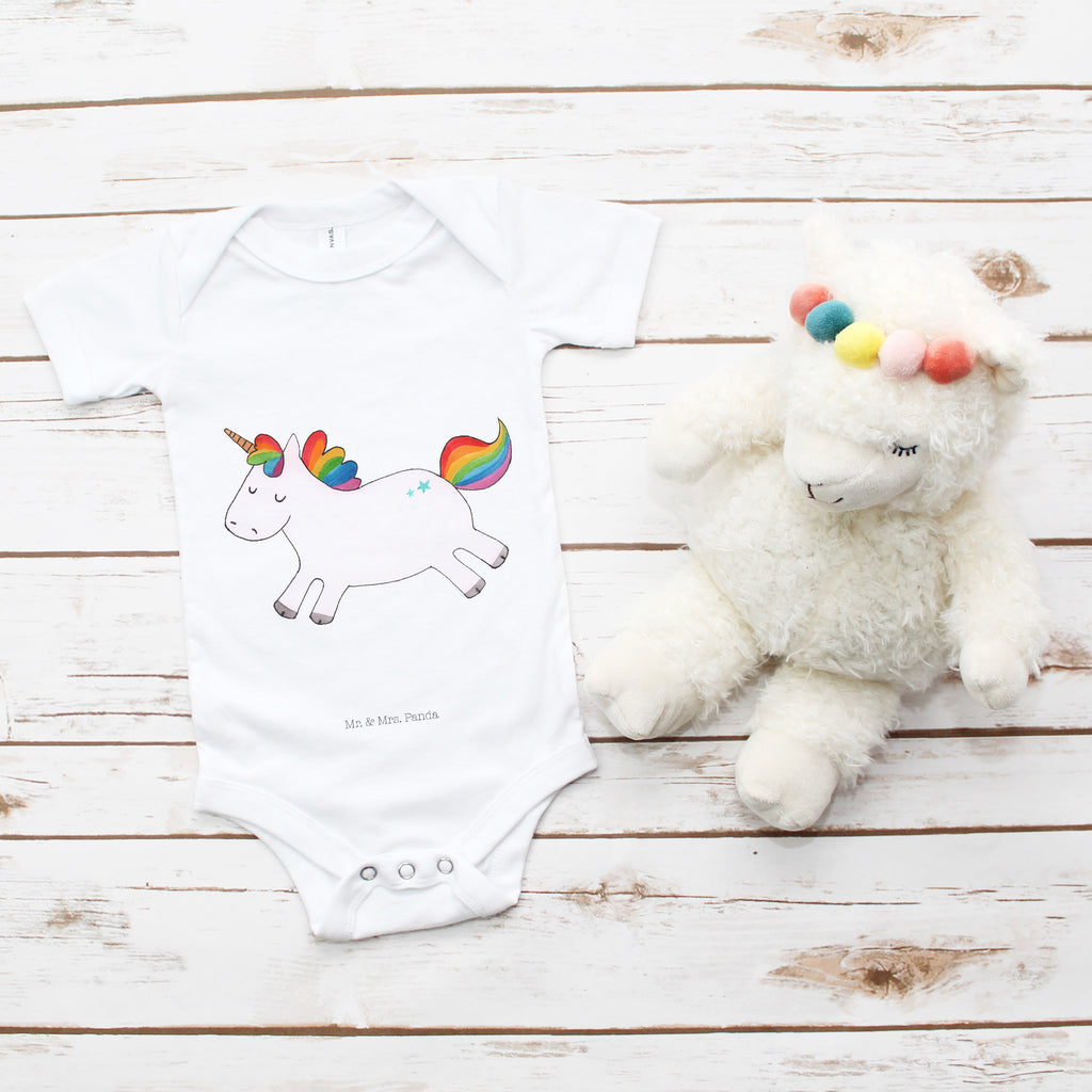 Organic Baby Body Einhorn Happy Babykleidung, Babystrampler, Strampler, Wickelbody, Baby Erstausstattung, Junge, Mädchen, Einhorn, Einhörner, Einhorn Deko, Pegasus, Unicorn, glücklich, fröhlich, Spaß, Freude, Lebensfreude, witzig, spannend, Lächeln, Lachen