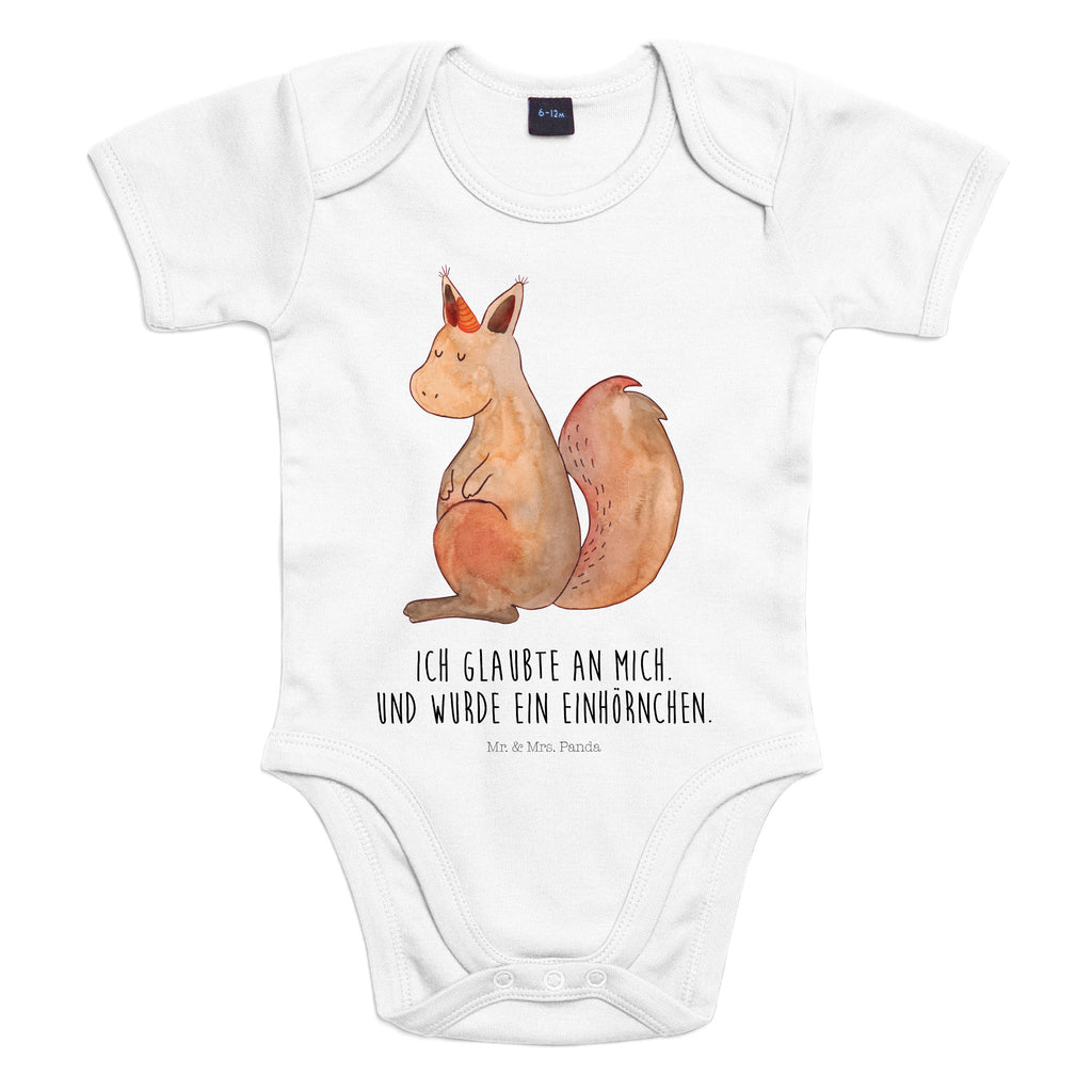 Organic Baby Body Einhörnchen Glaube Babykleidung, Babystrampler, Strampler, Wickelbody, Baby Erstausstattung, Junge, Mädchen, Einhorn, Einhörner, Einhorn Deko, Pegasus, Unicorn, Einhörnchen, Eichhörnchen, Eichhorn