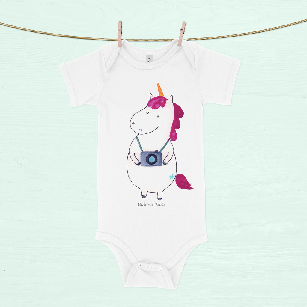 Organic Baby Body Einhorn Fotograf Babykleidung, Babystrampler, Strampler, Wickelbody, Baby Erstausstattung, Junge, Mädchen, Einhorn, Einhörner, Einhorn Deko, Pegasus, Unicorn, Fotograf, Fotografie, Kamera, Reisen, Weltreise, Weltenbummler, Urlaub, Tourist, Kurztrip, Reise, Städtereise