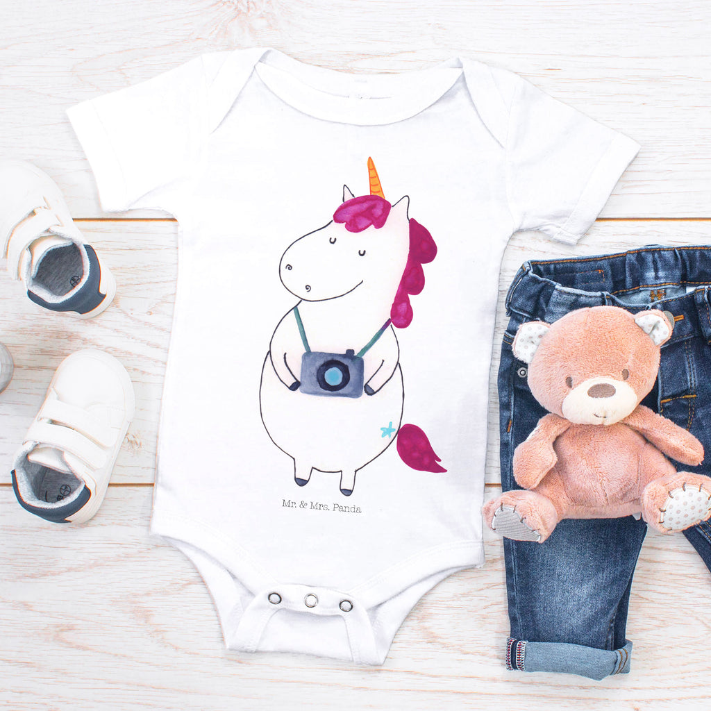 Organic Baby Body Einhorn Fotograf Babykleidung, Babystrampler, Strampler, Wickelbody, Baby Erstausstattung, Junge, Mädchen, Einhorn, Einhörner, Einhorn Deko, Pegasus, Unicorn, Fotograf, Fotografie, Kamera, Reisen, Weltreise, Weltenbummler, Urlaub, Tourist, Kurztrip, Reise, Städtereise