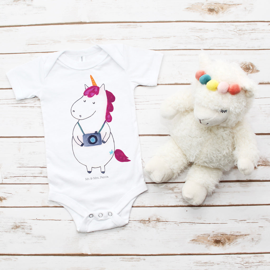 Organic Baby Body Einhorn Fotograf Babykleidung, Babystrampler, Strampler, Wickelbody, Baby Erstausstattung, Junge, Mädchen, Einhorn, Einhörner, Einhorn Deko, Pegasus, Unicorn, Fotograf, Fotografie, Kamera, Reisen, Weltreise, Weltenbummler, Urlaub, Tourist, Kurztrip, Reise, Städtereise
