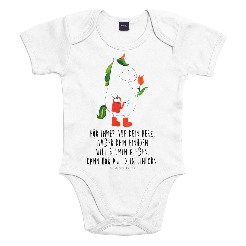 Organic Baby Body Einhorn Gärtner Babykleidung, Babystrampler, Strampler, Wickelbody, Baby Erstausstattung, Junge, Mädchen, Einhorn, Einhörner, Einhorn Deko, Pegasus, Unicorn, Luftballon, Gießkanne, Giesskanne, Lebenslust, Freude, Blume, Freundin, Garten, Stiefel