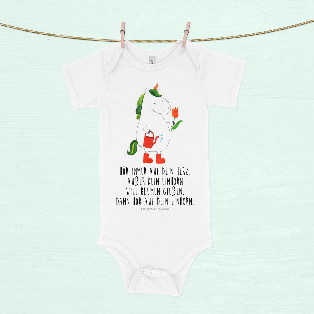 Organic Baby Body Einhorn Gärtner Babykleidung, Babystrampler, Strampler, Wickelbody, Baby Erstausstattung, Junge, Mädchen, Einhorn, Einhörner, Einhorn Deko, Pegasus, Unicorn, Luftballon, Gießkanne, Giesskanne, Lebenslust, Freude, Blume, Freundin, Garten, Stiefel