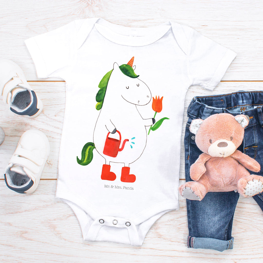 Organic Baby Body Einhorn Gärtner Babykleidung, Babystrampler, Strampler, Wickelbody, Baby Erstausstattung, Junge, Mädchen, Einhorn, Einhörner, Einhorn Deko, Pegasus, Unicorn, Luftballon, Gießkanne, Giesskanne, Lebenslust, Freude, Blume, Freundin, Garten, Stiefel