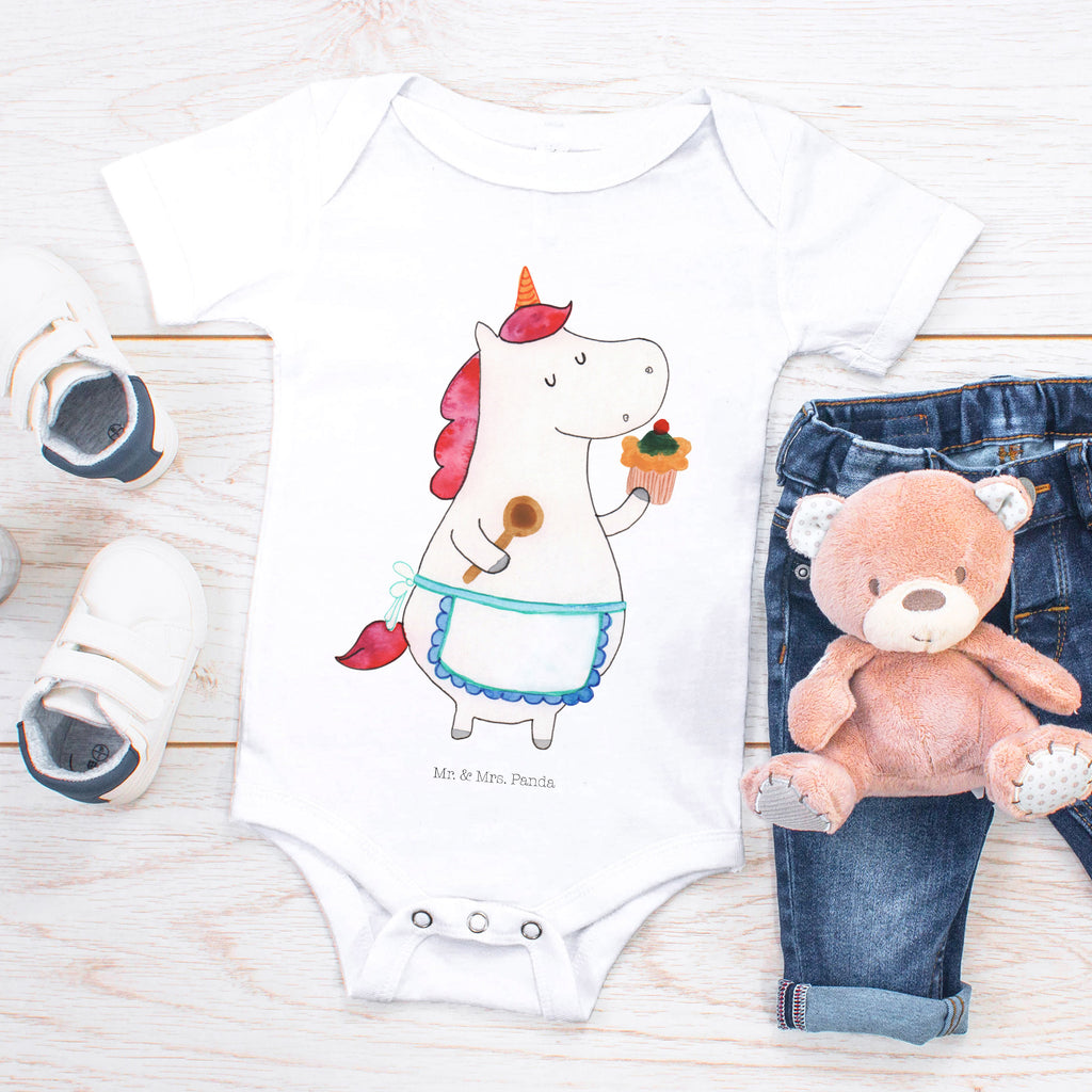 Organic Baby Body Einhorn Küchenfee Babykleidung, Babystrampler, Strampler, Wickelbody, Baby Erstausstattung, Junge, Mädchen, Einhorn, Einhörner, Einhorn Deko, Pegasus, Unicorn, backen, Muffin, Motivation, Träumer, träumen, Bäckerin, Hobbykoch, Koch, Torte, Kuchen
