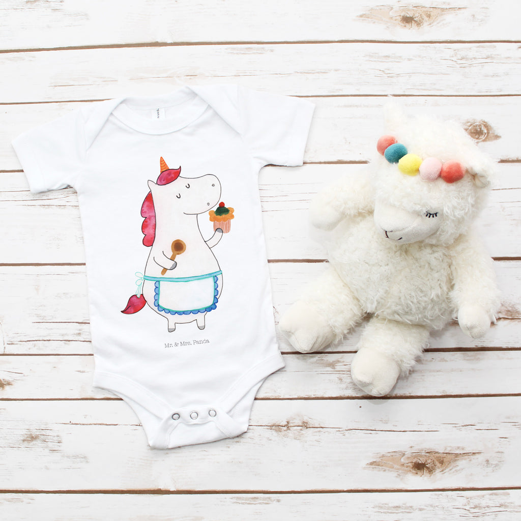 Organic Baby Body Einhorn Küchenfee Babykleidung, Babystrampler, Strampler, Wickelbody, Baby Erstausstattung, Junge, Mädchen, Einhorn, Einhörner, Einhorn Deko, Pegasus, Unicorn, backen, Muffin, Motivation, Träumer, träumen, Bäckerin, Hobbykoch, Koch, Torte, Kuchen