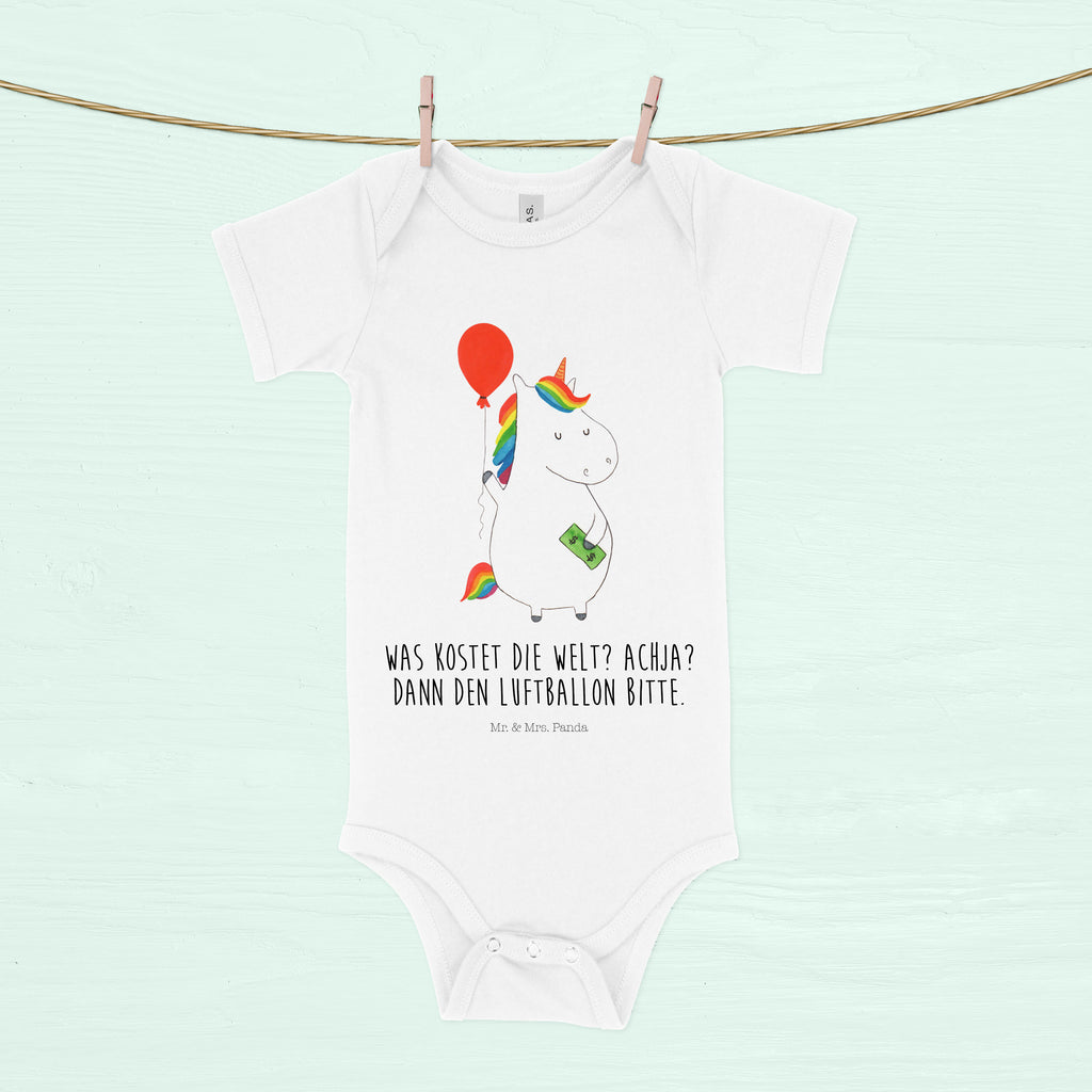 Organic Baby Body Einhorn Luftballon Babykleidung, Babystrampler, Strampler, Wickelbody, Baby Erstausstattung, Junge, Mädchen, Einhorn, Einhörner, Einhorn Deko, Pegasus, Unicorn, Luftballon, Geld, Lebenslust, Freude, Geschenk, Freundin