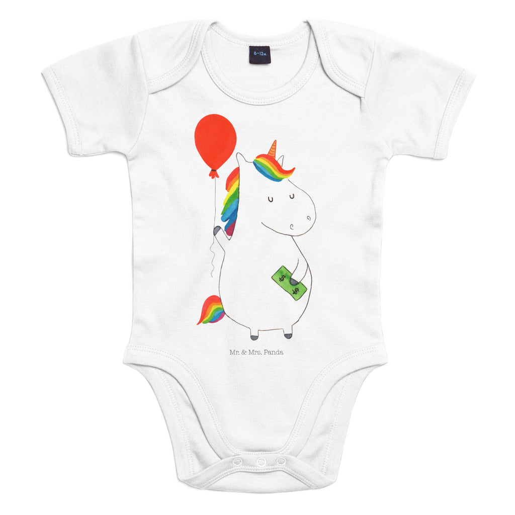 Organic Baby Body Einhorn Luftballon Babykleidung, Babystrampler, Strampler, Wickelbody, Baby Erstausstattung, Junge, Mädchen, Einhorn, Einhörner, Einhorn Deko, Pegasus, Unicorn, Luftballon, Geld, Lebenslust, Freude, Geschenk, Freundin