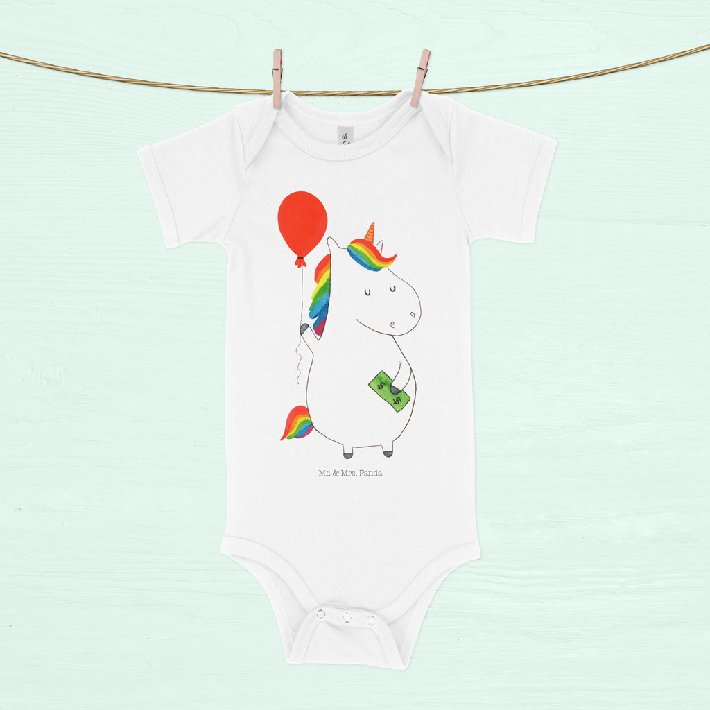 Organic Baby Body Einhorn Luftballon Babykleidung, Babystrampler, Strampler, Wickelbody, Baby Erstausstattung, Junge, Mädchen, Einhorn, Einhörner, Einhorn Deko, Pegasus, Unicorn, Luftballon, Geld, Lebenslust, Freude, Geschenk, Freundin