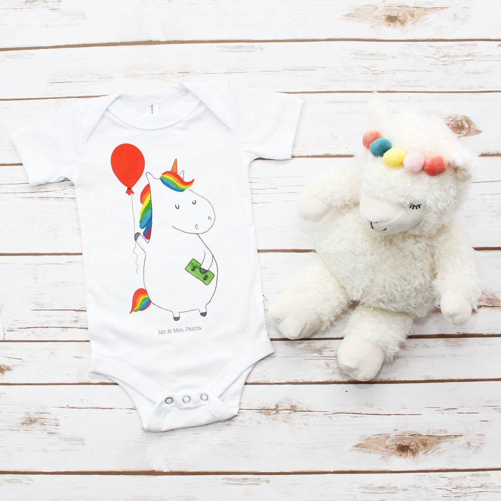 Organic Baby Body Einhorn Luftballon Babykleidung, Babystrampler, Strampler, Wickelbody, Baby Erstausstattung, Junge, Mädchen, Einhorn, Einhörner, Einhorn Deko, Pegasus, Unicorn, Luftballon, Geld, Lebenslust, Freude, Geschenk, Freundin