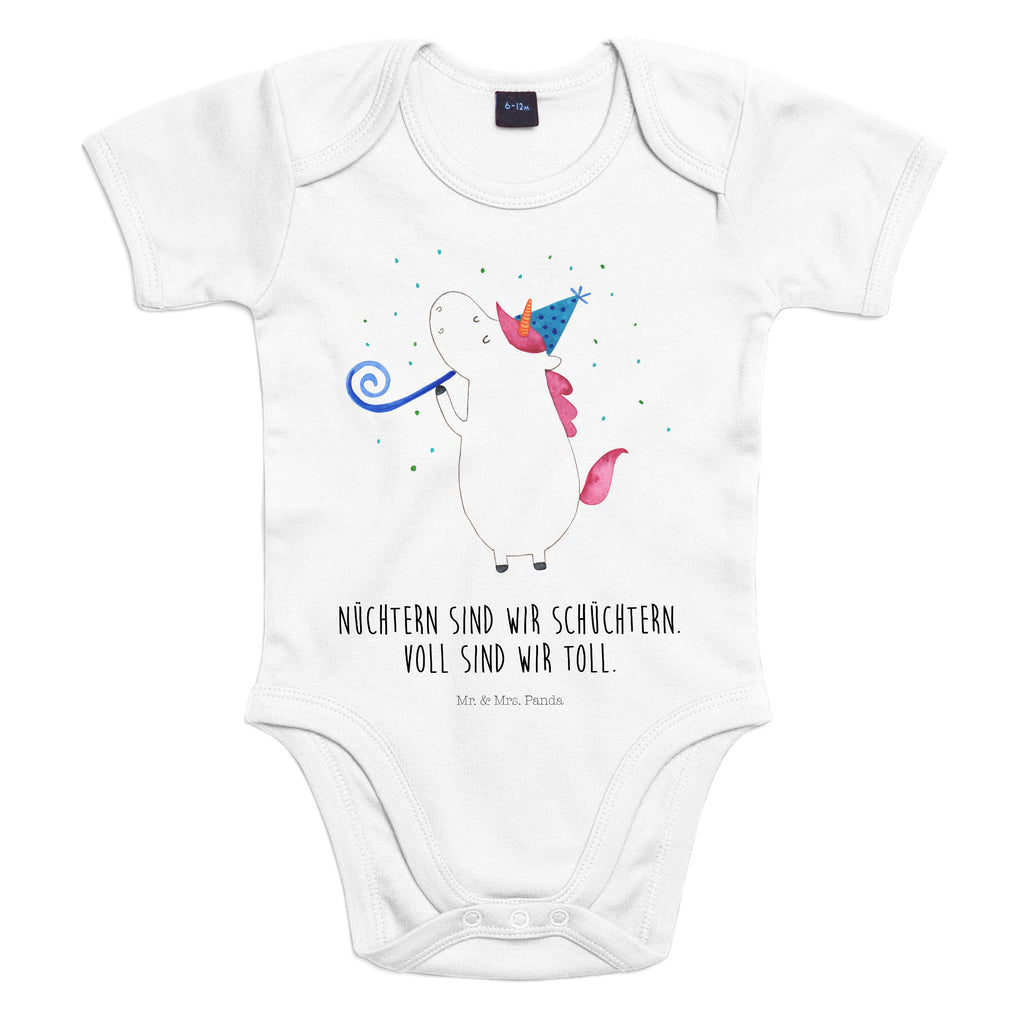 Organic Baby Body Einhorn Party Babykleidung, Babystrampler, Strampler, Wickelbody, Baby Erstausstattung, Junge, Mädchen, Einhorn, Einhörner, Einhorn Deko, Pegasus, Unicorn, Glitzer, Konfetti, Party, Geburtstag, Feier, Fest, Alkohol, Disco, Club
