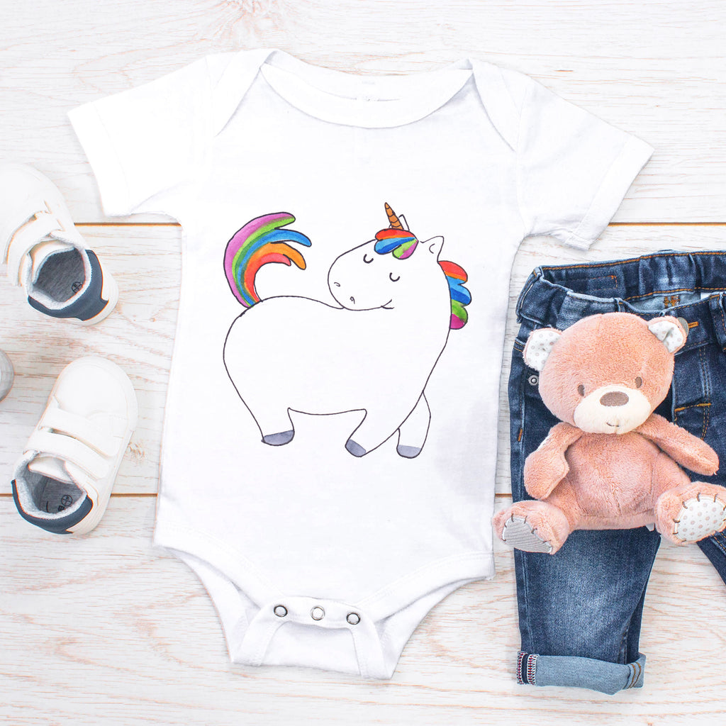 Organic Baby Body Einhorn stolzierend Babykleidung, Babystrampler, Strampler, Wickelbody, Baby Erstausstattung, Junge, Mädchen, Einhorn, Einhörner, Einhorn Deko, Pegasus, Unicorn, stolz, anders, bunt, Pferd, Reiter, Reiten, Freundin, Geschenk