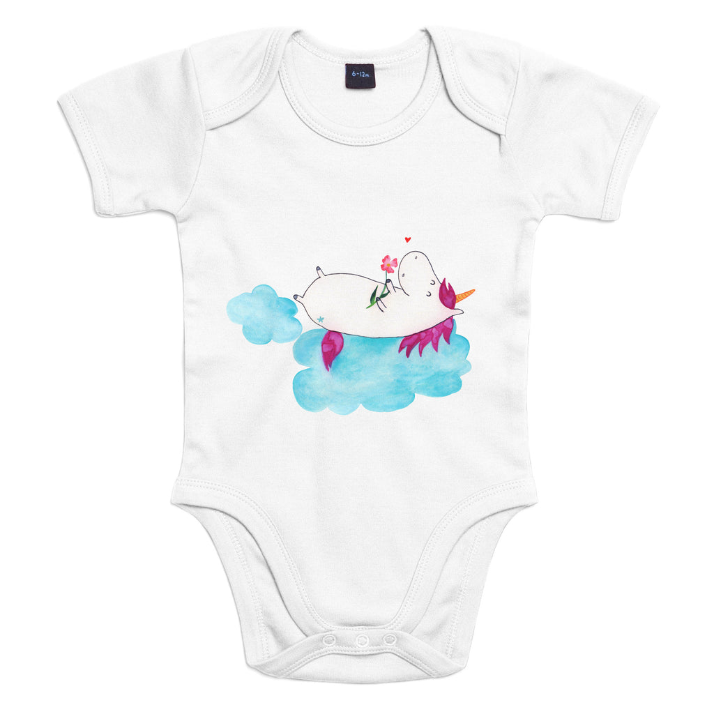 Organic Baby Body Einhorn verliebt auf Wolke Babykleidung, Babystrampler, Strampler, Wickelbody, Baby Erstausstattung, Junge, Mädchen, Einhorn, Einhörner, Einhorn Deko, Pegasus, Unicorn, verliebt, Liebe, Liebesbeweis, Freundin, Wolke