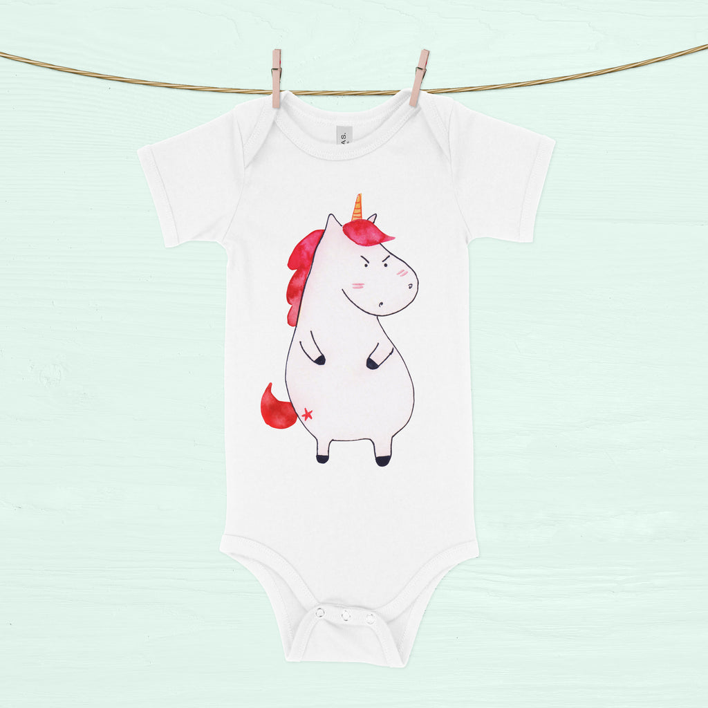 Organic Baby Body Einhorn wütend Babykleidung, Babystrampler, Strampler, Wickelbody, Baby Erstausstattung, Junge, Mädchen, Einhorn, Einhörner, Einhorn Deko, Pegasus, Unicorn, Realität, Ansage, lustlos, nein, Büro, Arbeit, wütend, dumme Fragen, lustig, Spaß, Geschenk