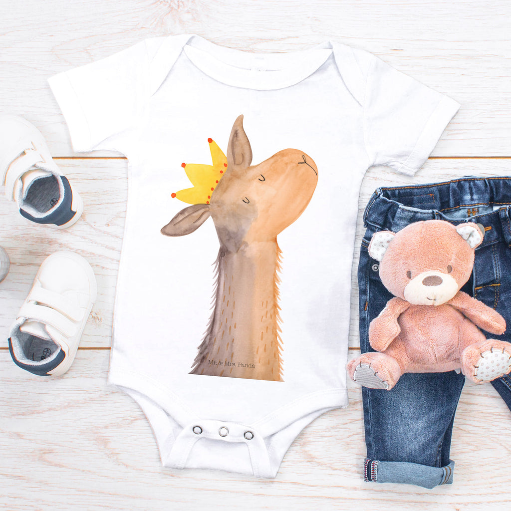 Organic Baby Body Lamakopf König Babykleidung, Babystrampler, Strampler, Wickelbody, Baby Erstausstattung, Junge, Mädchen, Lama, Alpaka, Lamas, König, Königin, Freundin, Mama, Papa, Büro Kollege, Kollegin, Chef, Vorgesetzter, Abi, Abitur