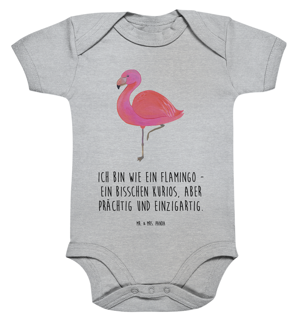 Organic Baby Body Flamingo classic Babykleidung, Babystrampler, Strampler, Wickelbody, Baby Erstausstattung, Junge, Mädchen, Flamingo, Einzigartig, Selbstliebe, Stolz, ich, für mich, Spruch, Freundin, Freundinnen, Außenseiter, Sohn, Tochter, Geschwister