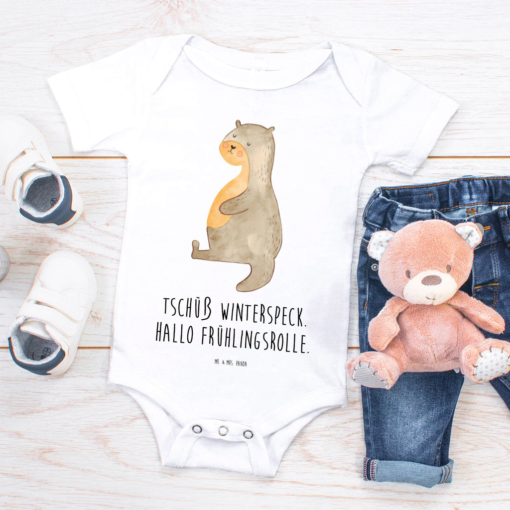 Organic Baby Body Otter Bauch Babykleidung, Babystrampler, Strampler, Wickelbody, Baby Erstausstattung, Junge, Mädchen, Otter, Fischotter, Seeotter, Otter Seeotter See Otter