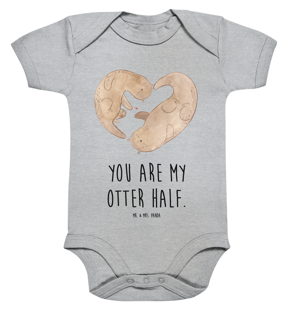 Organic Baby Body Otter Herz Babykleidung, Babystrampler, Strampler, Wickelbody, Baby Erstausstattung, Junge, Mädchen, Otter, Fischotter, Seeotter, Liebe, Herz, Liebesbeweis, Liebesgeschenk, Bessere Hälfte, Love you, Jahrestag, Hochzeitstag, Verlobung, gemeinsames Leben