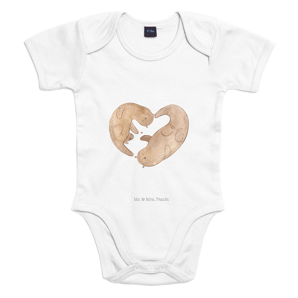 Organic Baby Body Otter Herz Babykleidung, Babystrampler, Strampler, Wickelbody, Baby Erstausstattung, Junge, Mädchen, Otter, Fischotter, Seeotter, Liebe, Herz, Liebesbeweis, Liebesgeschenk, Bessere Hälfte, Love you, Jahrestag, Hochzeitstag, Verlobung, gemeinsames Leben