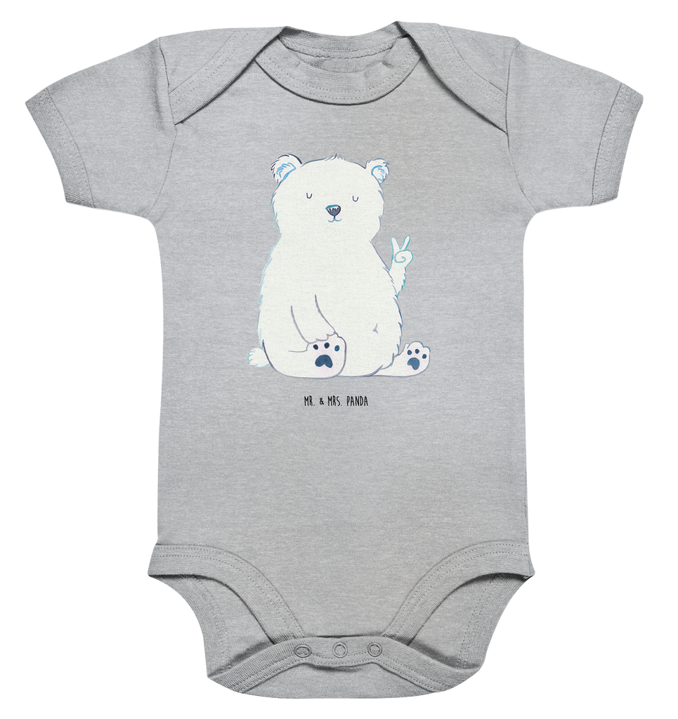Organic Baby Body Eisbär Faul Babykleidung, Babystrampler, Strampler, Wickelbody, Baby Erstausstattung, Junge, Mädchen, Bär, Teddy, Teddybär, Eisbär, Nordpol, Faul, Entspannen, Relaxen, Büro, Arbeit, Bürojob, Arbeitsplatz, Homeoffice