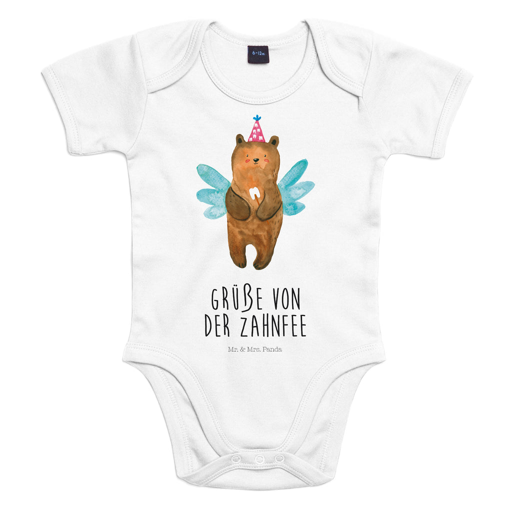 Organic Baby Body Zahnfee Bär Babykleidung, Babystrampler, Strampler, Wickelbody, Baby Erstausstattung, Junge, Mädchen, Bär, Teddy, Teddybär, Zahnfee, Fee, Milchzahn, Erster Zahn