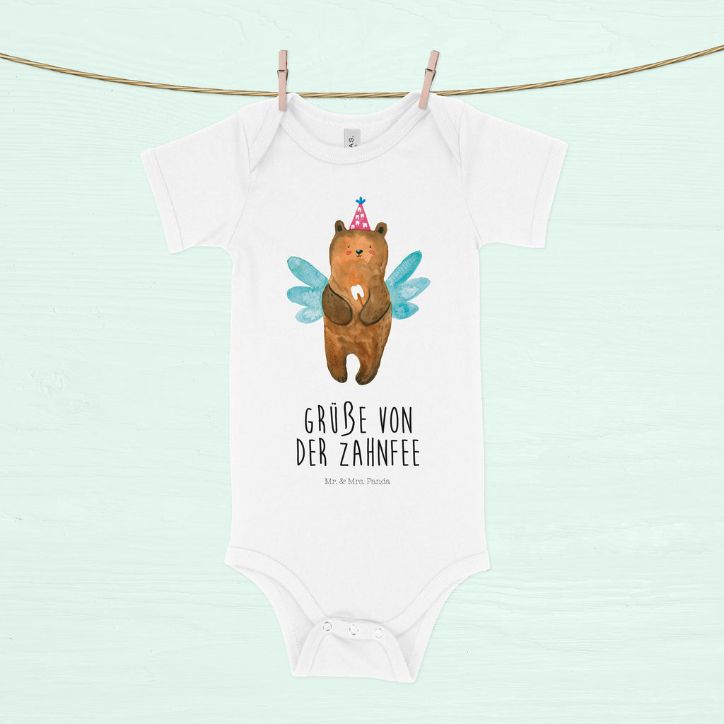 Organic Baby Body Zahnfee Bär Babykleidung, Babystrampler, Strampler, Wickelbody, Baby Erstausstattung, Junge, Mädchen, Bär, Teddy, Teddybär, Zahnfee, Fee, Milchzahn, Erster Zahn