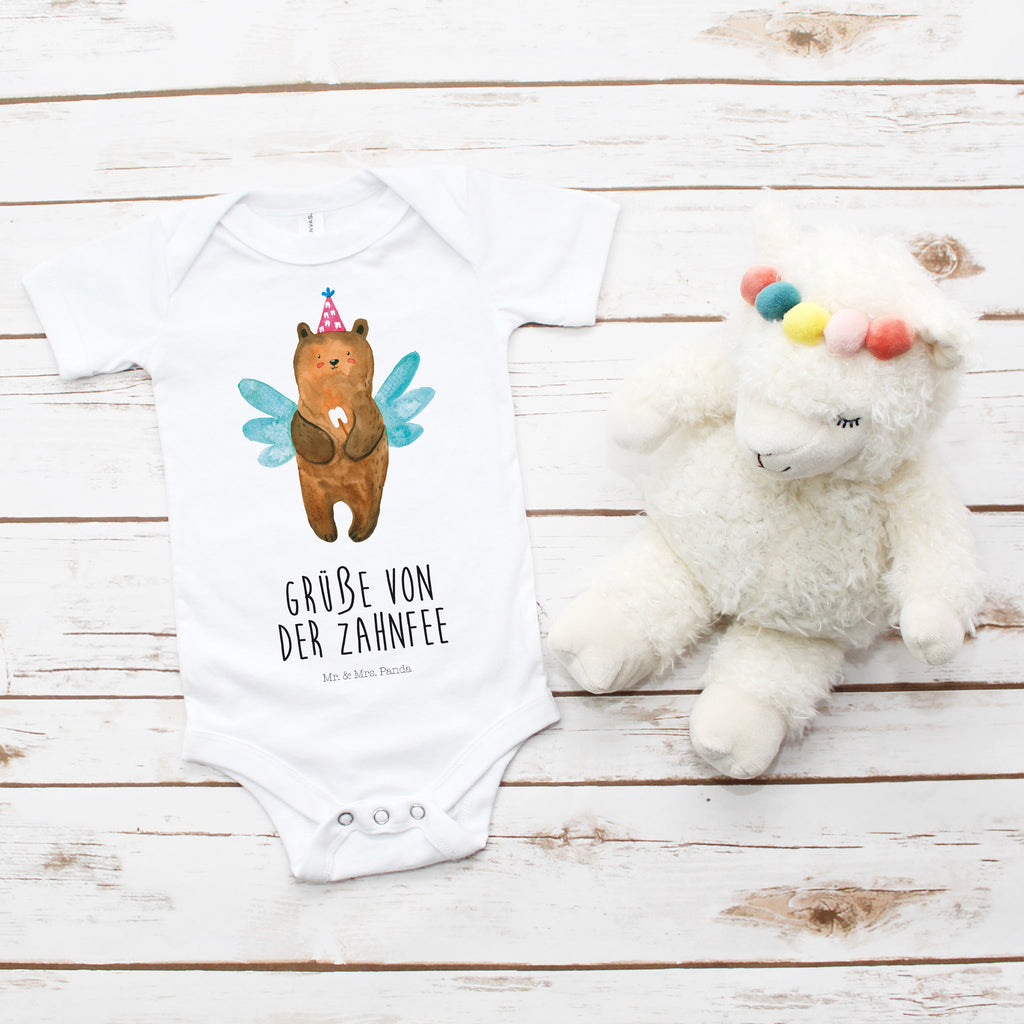 Organic Baby Body Zahnfee Bär Babykleidung, Babystrampler, Strampler, Wickelbody, Baby Erstausstattung, Junge, Mädchen, Bär, Teddy, Teddybär, Zahnfee, Fee, Milchzahn, Erster Zahn
