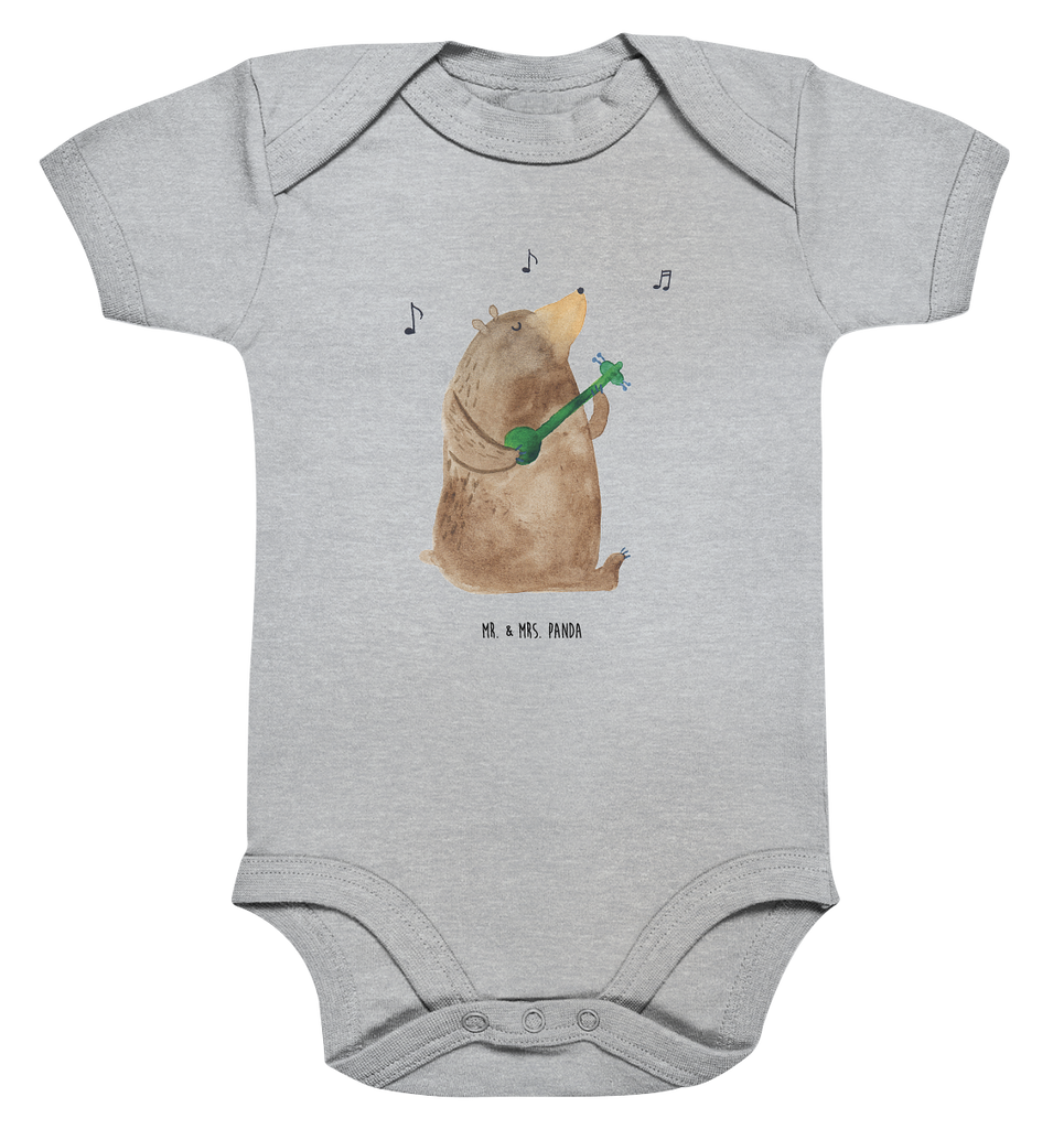 Organic Baby Body Bär Gitarre Babykleidung, Babystrampler, Strampler, Wickelbody, Baby Erstausstattung, Junge, Mädchen, Bär, Teddy, Teddybär