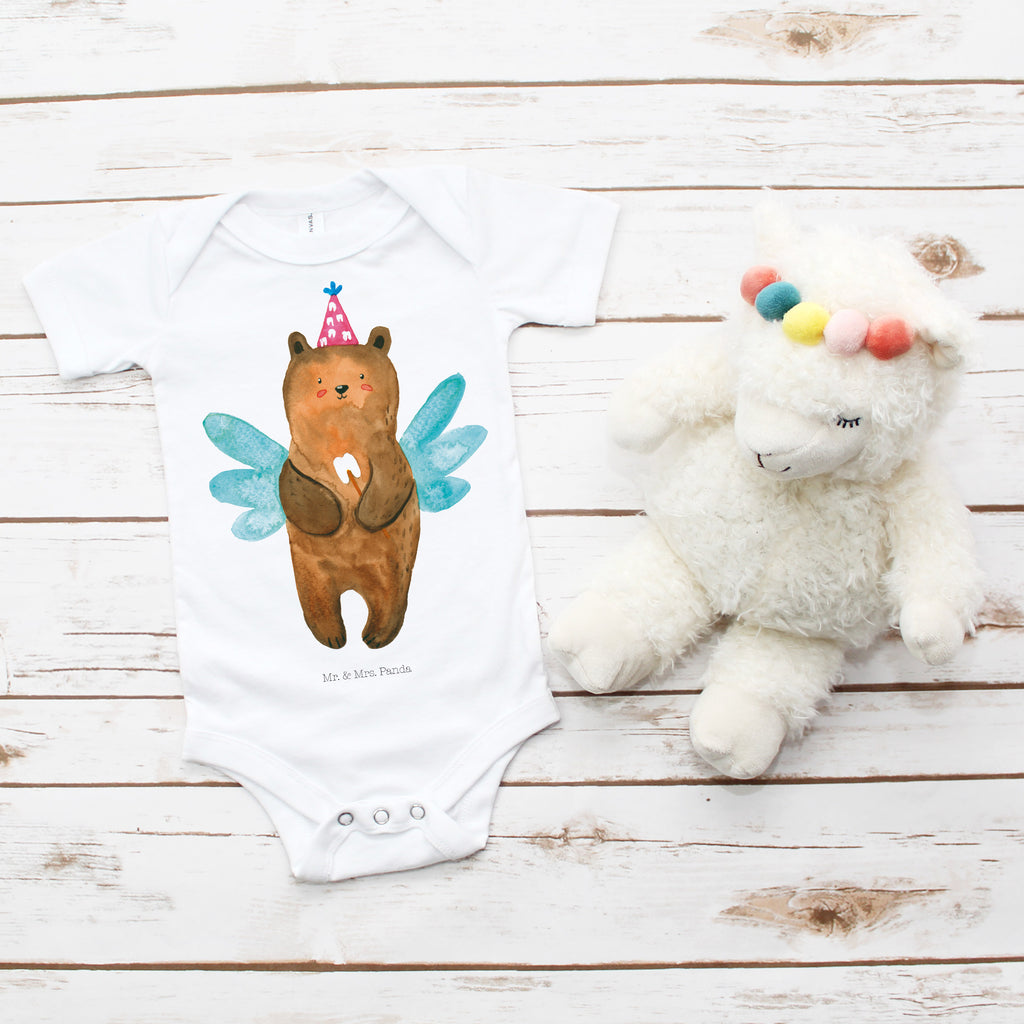 Organic Baby Body Zahnfee Bär Babykleidung, Babystrampler, Strampler, Wickelbody, Baby Erstausstattung, Junge, Mädchen, Bär, Teddy, Teddybär, Zahnfee, Fee, Milchzahn, Erster Zahn