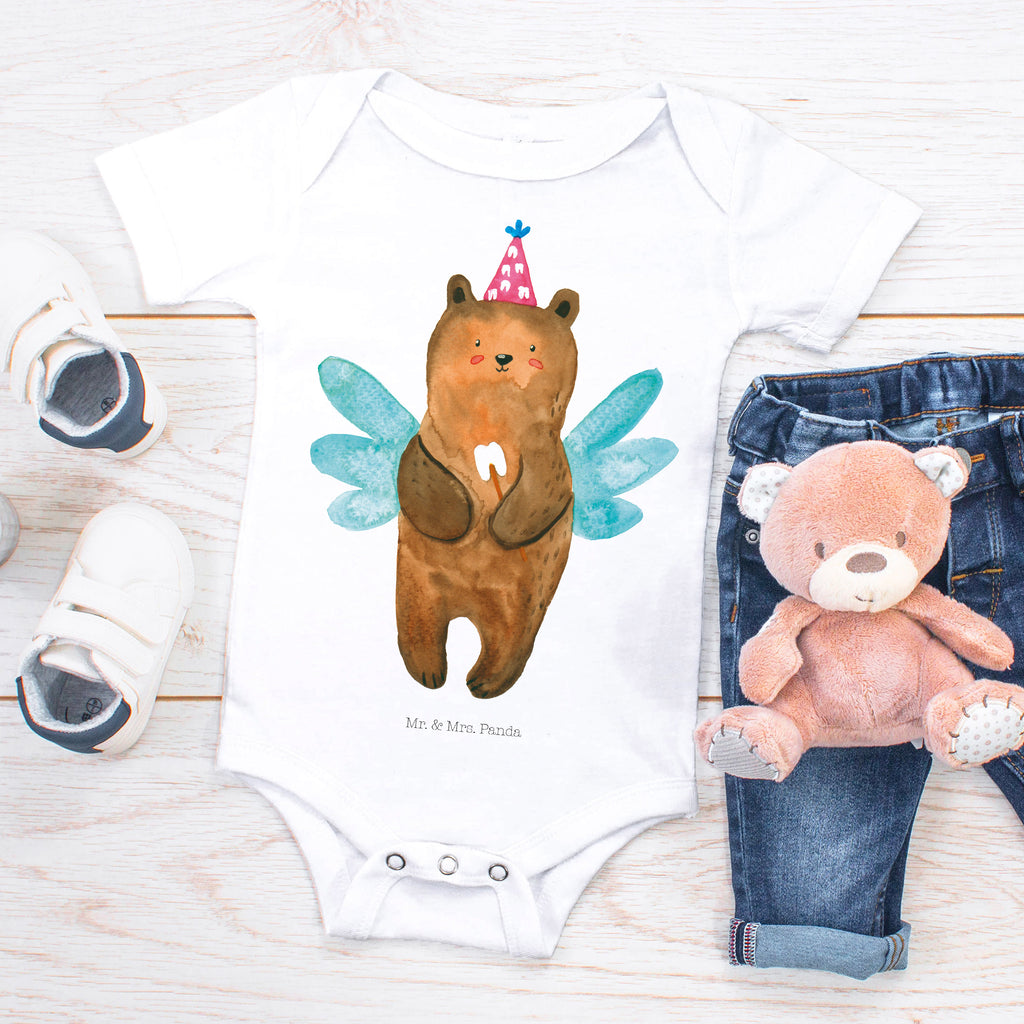 Organic Baby Body Zahnfee Bär Babykleidung, Babystrampler, Strampler, Wickelbody, Baby Erstausstattung, Junge, Mädchen, Bär, Teddy, Teddybär, Zahnfee, Fee, Milchzahn, Erster Zahn