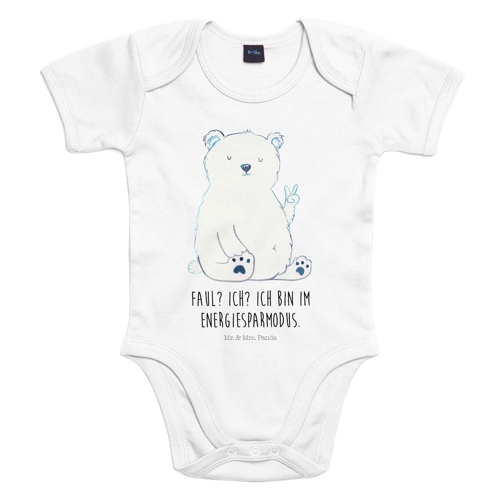 Organic Baby Body Eisbär Faul Babykleidung, Babystrampler, Strampler, Wickelbody, Baby Erstausstattung, Junge, Mädchen, Bär, Teddy, Teddybär, Eisbär, Nordpol, Faul, Entspannen, Relaxen, Büro, Arbeit, Bürojob, Arbeitsplatz, Homeoffice