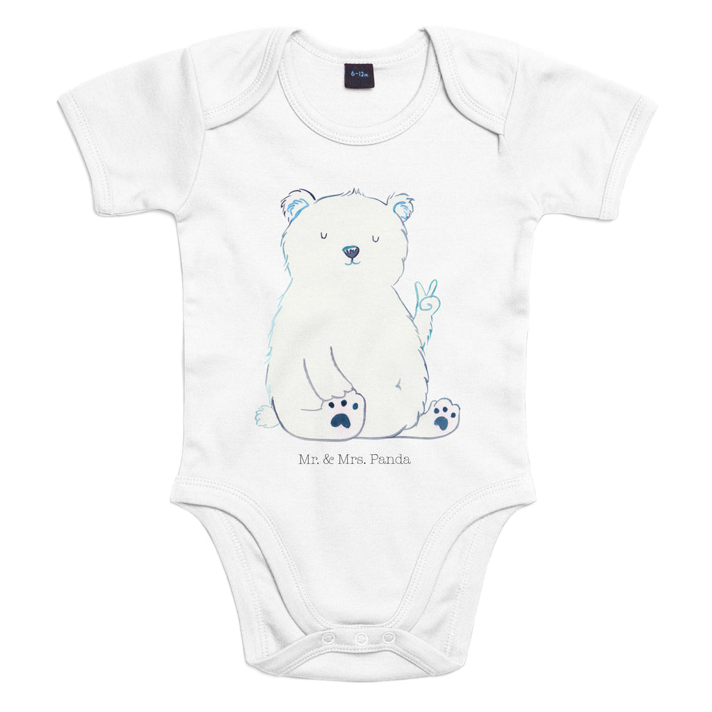 Organic Baby Body Eisbär Faul Babykleidung, Babystrampler, Strampler, Wickelbody, Baby Erstausstattung, Junge, Mädchen, Bär, Teddy, Teddybär, Eisbär, Nordpol, Faul, Entspannen, Relaxen, Büro, Arbeit, Bürojob, Arbeitsplatz, Homeoffice