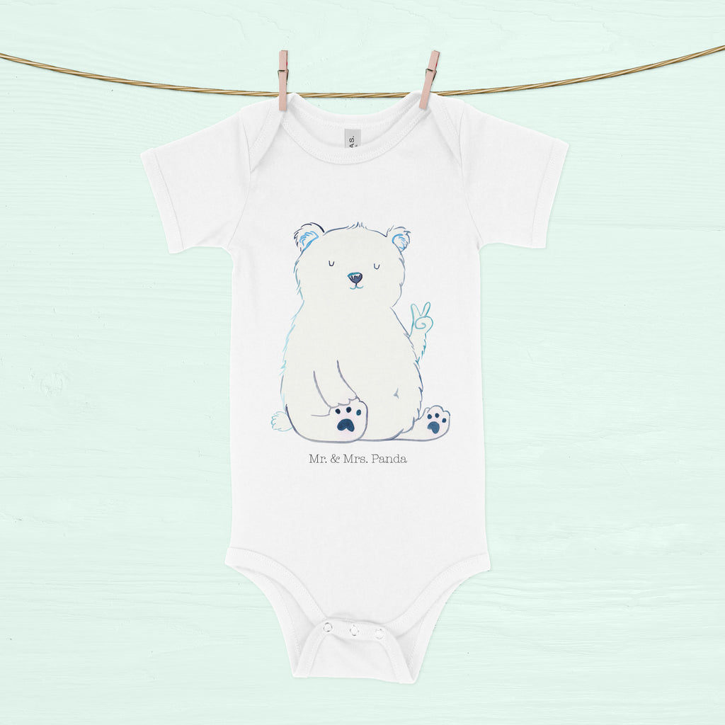 Organic Baby Body Eisbär Faul Babykleidung, Babystrampler, Strampler, Wickelbody, Baby Erstausstattung, Junge, Mädchen, Bär, Teddy, Teddybär, Eisbär, Nordpol, Faul, Entspannen, Relaxen, Büro, Arbeit, Bürojob, Arbeitsplatz, Homeoffice