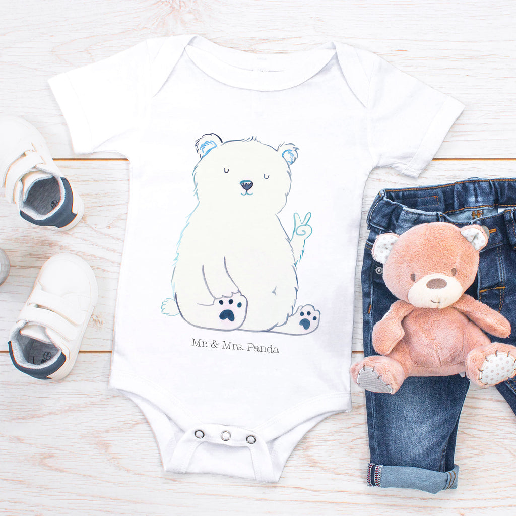 Organic Baby Body Eisbär Faul Babykleidung, Babystrampler, Strampler, Wickelbody, Baby Erstausstattung, Junge, Mädchen, Bär, Teddy, Teddybär, Eisbär, Nordpol, Faul, Entspannen, Relaxen, Büro, Arbeit, Bürojob, Arbeitsplatz, Homeoffice
